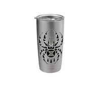 Black Widow Spider Traditional Blackwork Stainless Steel Insulated Tumbler