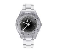 Black Widow Spiders Nest Men Business Watch Analog Quartz Watch | Stainless Steel Strap,Wristwatches