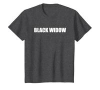 Black Widow T-Shirt, Kids, Dark Heather Grey, 10 Years