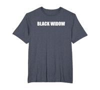 Black Widow T-Shirt, Men's Big and Tall, Heather Blue, 4X Tall