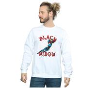 Black Widow Web Sweatshirt Marvel White 4XL