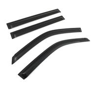 Black Window Deflectors Set Compatible With Nissan X-Trail T30 01-07 4pc Tinted Tape-On Rain Sun Guard Smoked Window Visors