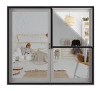 Black Window Screen Mosquito Net - Fine Mesh Bug Barrier Self-Sealing with Magic Tape Easy Install No Drilling 60x105cm - Perfect for Home & Outdoor Use