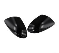Black Wing Mirror Cover, Cap, for Mazda 2 2007-2015, Front Passenger Driver Side Exterior Replacement Part ABS
