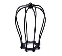 LEDSone Vintage Industrial Metal Wire Cage Bulb Guard Lampshade DIY Ceiling Pendant Light (Black Balloon Cage)