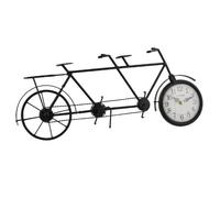 Black wire Wall Art tandem bicycle clock by Hometime