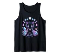 Black Witch Cat Crystals Kawaii Pastel Goth Occult Women Tank Top