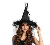 Black Witch Hat Spooky Halloween Costume Accessories