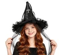 Black Witch Hat The Scary Halloween Cosplay Vintage Style
