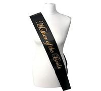 Black with Gold Writing ‘Mother of The Bride’ Sash