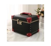 (Black with red (10 inches)) Net Red INS Wind Superfire Makeup Box Practice With A Large Capacity Storage Box Tattoo Toolbox Korean Version Of Korean Makeup