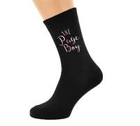 Black with Rose Gold Mens and Wedding Socks UK 5-12 (Page Boy)