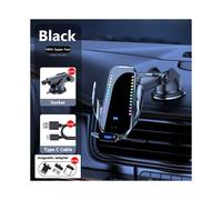 (Black with stick)RGB car phone holder 20W wireless charger car iPhone 12 13 14 Pro Xiaomi Samsung phone