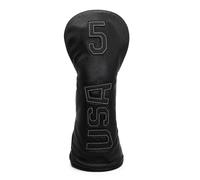Black with White Siitching USA Golf Headcover 5 Wood Head Cover Headcover Fits for All Brand (1pc for 5-Wood)