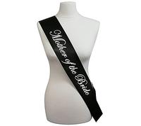 Black with White Writing ‘Mother Of The Bride’ Sash