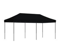 (black, without sidewall) vidaXL Foldable Tent Pop-Up with 4 Side Walls Outdoor Party Tent Garden Gazebo