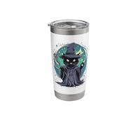 Black Wizard Cat Stainless Steel Insulated Tumbler