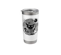 Black Wizard Cat Stainless Steel Insulated Tumbler