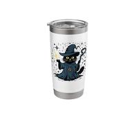 Black Wizard Cat Stainless Steel Insulated Tumbler