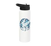 Black Wizard Cat Stainless Steel Insulated Water Bottle
