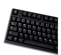 Black WOB Keycaps Doubleshot Cherry Profile 121 Keys Custom Minimalist Keycaps Set for 60% 65% 70% 75% 100% Cherry MX Gateron Switches Mechanical Keyboards
