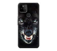 Black Wolf Blue Eyes Face Case Cover For Google Pixel 5A 5G