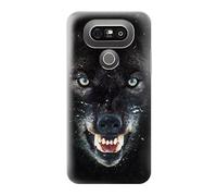 Black Wolf Blue Eyes Face Case Cover For LG G5, G5 SE