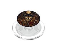 Black Wolf Full Moon Forest Mystical Autumn Fall Wildlife PopSockets PopGrip for MagSafe