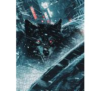 Black Wolf Jigsaw Puzzle 6000 Piece, Puzzles for Adults 6000, The Impossible Challenge, Jigsaw Puzzle Games Classic Educational, Wooden Puzzles, for Home Wall Decoration Gift FNKL1-393