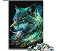Black Wolf JigsawPuzzle 2000 Pieces for Adults, Challenging Game And Family Play Artists Collection, Fine Art for Age 14 Years Up (70x100cm)