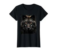 Black Wolf Value Graphic T-Shirt, Women, Black, L