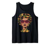 Black Woman Camouflage African American History Month Tank Top