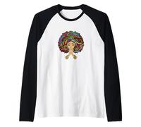Black Woman Classy Successful Positive Melanin Raglan Baseball Tee