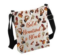 Black Woman Gift Black Female Crossbody Bag Africa Pride Gift B-lack Power G-ift B-lack Culture G-ift (Beautiful Bag)