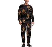 Black Woman Praying Men's Pyjama Sets Long Sleeve Tops & Sleepwear Pants Loungewear Lounge Outfits M