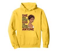 Black Woman Pride African American Christian Faith Pullover Hoodie