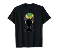 Black Woman with Jamaican Flag, Black History, Jamaica T-Shirt