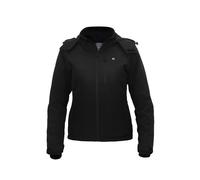 (Black, Women) 7.4V 5-Heating Zones Electronic Heated Waterproof Fever Jacket Intelligent Hooded Work Motorcycle Skiing Riding Coat