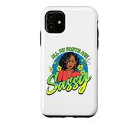 Black Women All My Pants Are Sassy Funny Melanin Girl Magic Case for iPhone 11