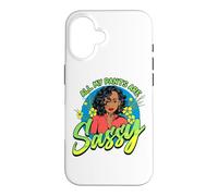 Black Women All My Pants Are Sassy Funny Melanin Girl Magic Case for iPhone 16