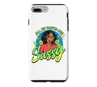 Black Women All My Pants Are Sassy Funny Melanin Girl Magic Case for iPhone 7 Plus/8 Plus
