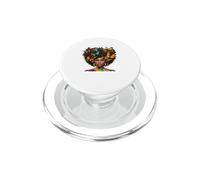 Black Women Butterfly Afro Natural Hair Melanin Queen Proud PopSockets PopGrip for MagSafe
