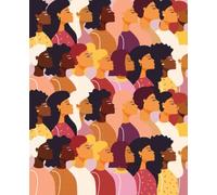 Black Women Journal: Blank Lined Notebook For Her, 7.5" x 9.25"/ 110 Pages, Perfect Gift Idea for Women; For Black Women Girls, Teens, Teacher on Women's International Day 8 March
