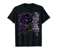 Black Women Queen Stronger Than Pancreatic Cancer T-Shirt
