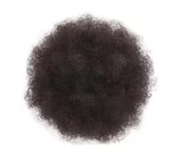 Black Women Short Kinkys Curly Synthetic Afros Puff Drawstring Ponytail Extension for Afro Bun Extension Hairpieces Elegant or Chic Look(Dark Brown)