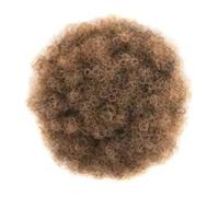 Black Women Short Kinkys Curly Synthetic Afros Puff Drawstring Ponytail Extension for Afro Bun Extension Hairpieces Elegant or Chic Look(Dark blonde)
