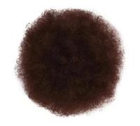 Black Women Short Kinkys Curly Synthetic Afros Puff Drawstring Ponytail Extension for Afro Bun Extension Hairpieces Elegant or Chic Look(Dark Red)