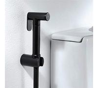 Black Women's Wash Faucet Set Full Pressure and Leakproof HandheldToilet Sprayer Kit | Hand Held Cloth Diaper Sprayer for Toilet | Easy to Install Bathroom Diaper