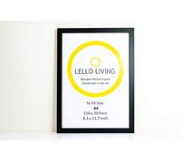 Black Wood Picture Frame, A5, A4, A3 Handmade in UK (A4)