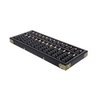 Black Wooden Abacus with 7 Beads for Mental Arithmetic